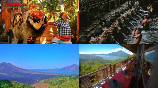 絶景！世界遺産キンタマーニ高原でとティルタエンプル寺院巡りツアー＜バロンダンス観賞とランチ付き＞